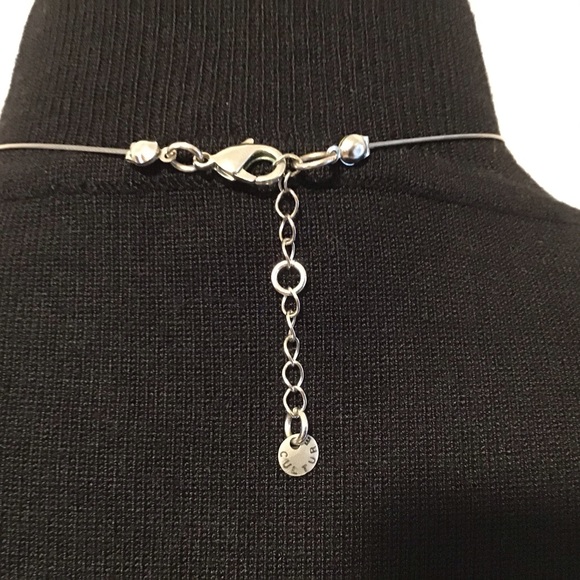 Culture Mix Blue, Brown & White Bib Style Necklace - Picture 7 of 13